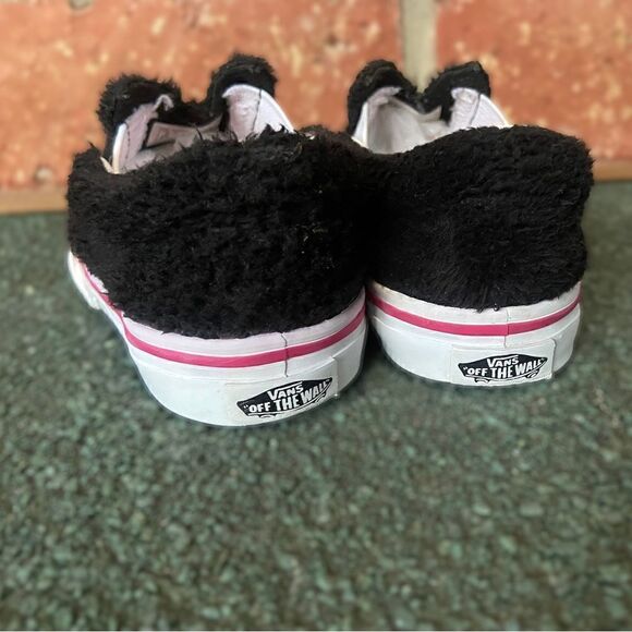 VANS Slip On Infant Baby Toddler Friend Party Furry Black Shoes size 5 - Picture 10 of 16